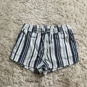 Divided From H&M Shorts Women’s 4 Tie Waist Striped Casual